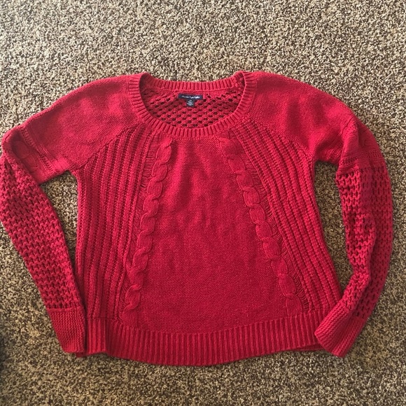 American Eagle Outfitters Sweaters - American Eagle L Red knit sweater